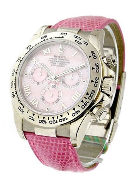 pink rolex leather strap|Rolex rubber strap for sale.